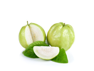 Fresh guava isolated on a white background