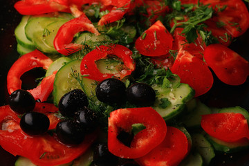 cherry tomatoes salad texture eco food concept Vitamins