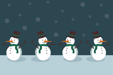 Grüne Schneemänner