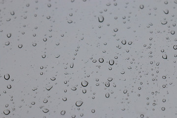 Texture Rain drops on the glass