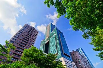 Fototapeta premium Skyline in Kaohsiung, Taiwan