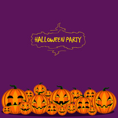 Card with Halloween pumpkin-1