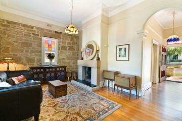 Beautiful Living room Architecture Stock Images