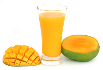 Mango juice with fruits