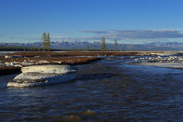 Yakutia, Moma river, Big Moma frazil, Ulakhan-Taryn.