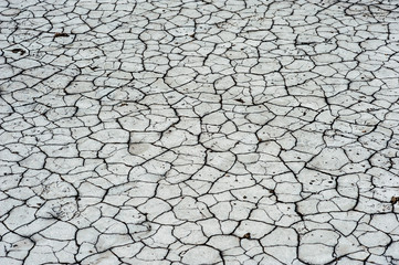 Parched ground of lake