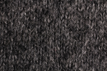 beautiful and warm dark sweater closeup