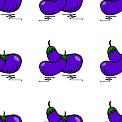seamless pattern with eggplant color