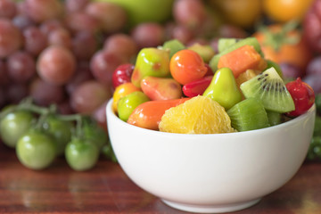 Nutritious fruits salad for healthy