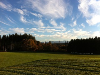 Obraz premium Voralpenland im Herbst