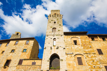 Fototapeta na wymiar Centro storico di San Gimignano