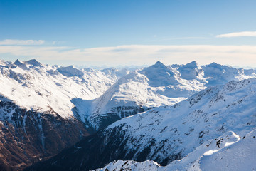Snowcapped Mountains In Otztal Alps