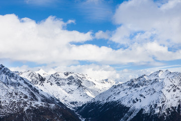 Plakat Mountains At Ski Resort Solden