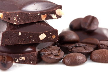 chocolate and coffee beans