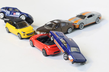Fototapeta premium Toy car accident crash