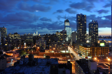 Fototapeta na wymiar NewYork City by night
