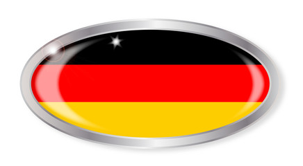 German Flag Oval Button