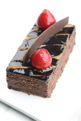 Chocolate hazelnut cream cake