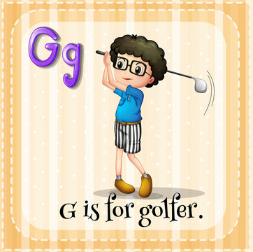 Alphabet G is for golfer