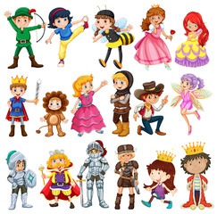 Different characters from fairytales