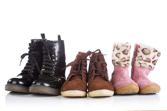 Group of Pretty boots for child