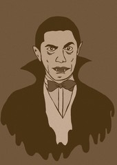 Dracula icon vintage