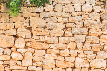 Rustikale Steinmauer 