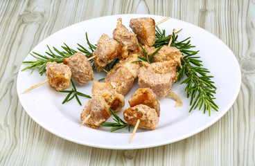 Chicken skewers
