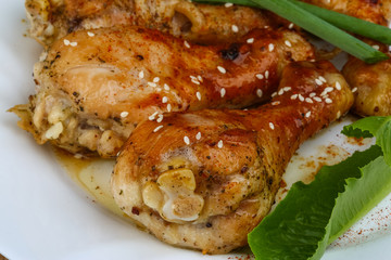 Grilled chicken legs