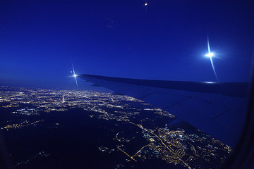 night view from the airplane © kichigin19