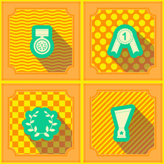 seamless background with  awards for your design