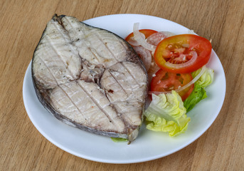 Grilled tuna steak