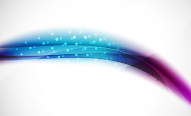 Colorful wave line, abstract background with light and shadow