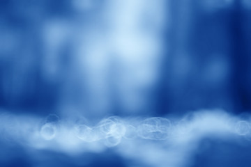 Blue blurred background bokeh