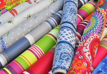 Textile market stall