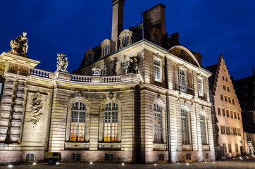 Fototapeta premium France Strasbourg Palace Rohan in night