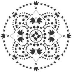 pattern of maple leaves