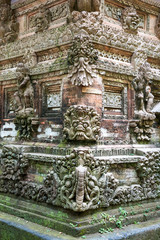 Stone sculpture of the Obyek Wisata Bukit Sari Sangeh in Bali Indonesia.