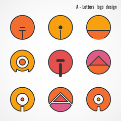 Creative E letters icon abstract logo design vector template. Co