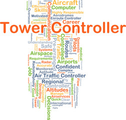 Tower controller background concept