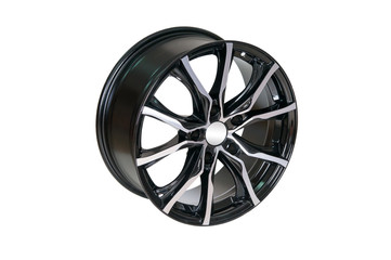 Car wheel Rim isolated on white.