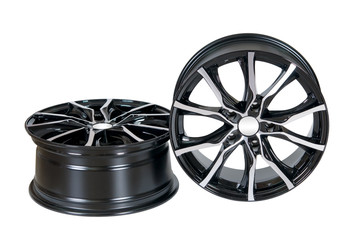 Car wheel Rim isolated on white.