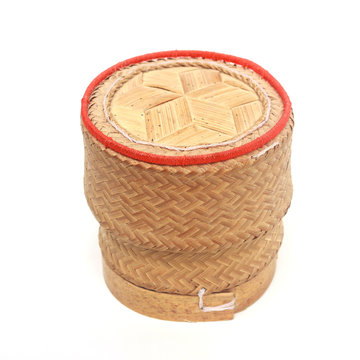 Bamboo sticky rice container, kratip