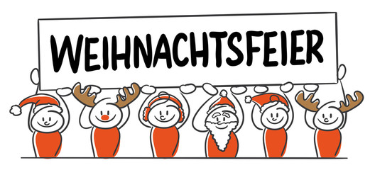 Stick Figure Series Red / Christmas