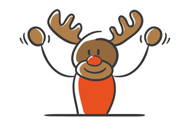 Stick Figure Series Red / Christmas