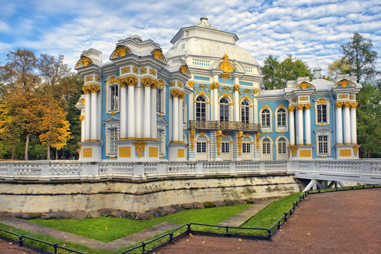 Pavilion Hermitage, Catherine Park,Tsarskoye Selo (Pushkin), Russia in autumn