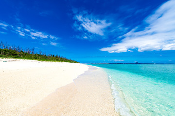 Sea, beach, landscape. Okinawa, Japan, Asia.
