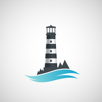 Logo old lighthouse.