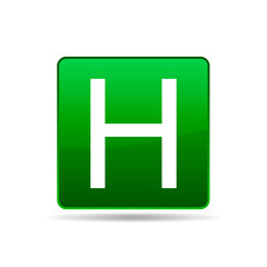 vector icon of letter