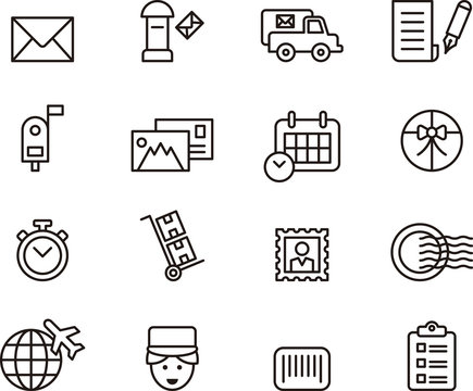 POST SERVICE icons
